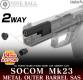 Socom MK23 2 Way Metal Outer Barrel SAS 14mm. CCW Threated Muzzle Nine Ball by Laylax